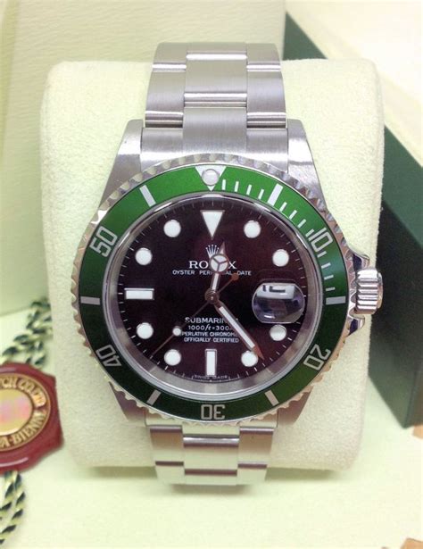 rolex replica submariner 50th anniversary ghiera verde orologio 